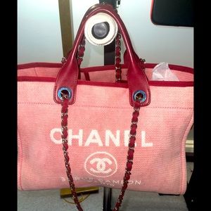 CHANEL Deauville NM Tote Mixed Fibers Medium